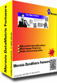 Morovia Data Matrix Barcode Fontware screenshot